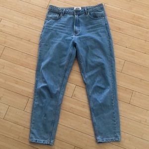 ZARA High waisted straight jeans